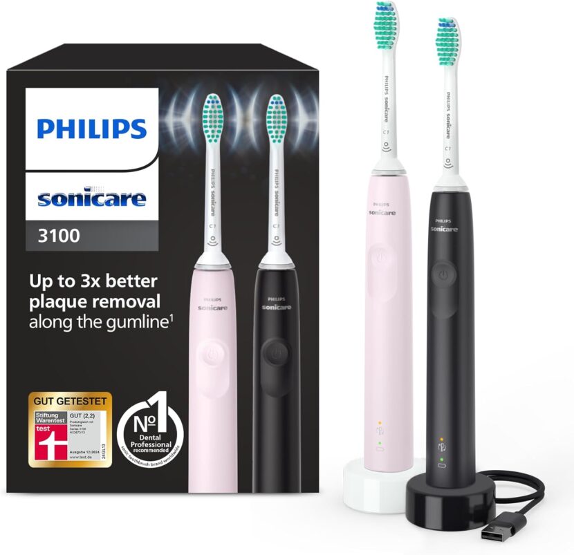 Philips Sonicare 3100 elektrische Zahnbürste, Schallzahnbürste