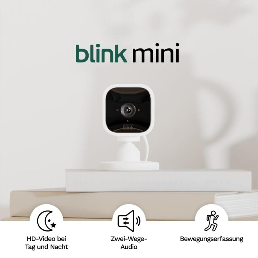 Blink Mini – Kompakte, smarte Plug-in-Überwachungskamera